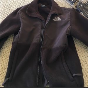Girls brown north face like new